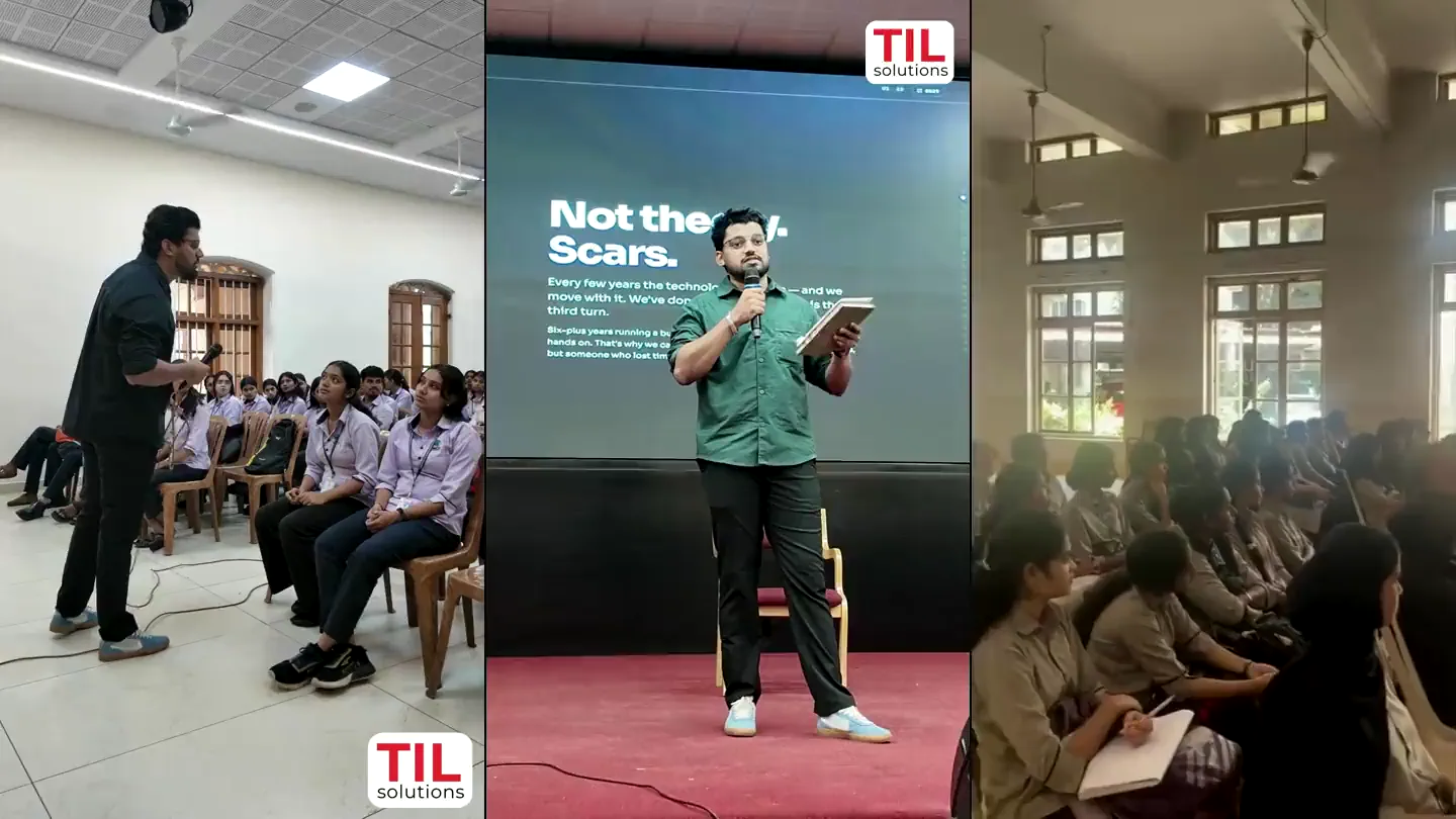 TIL Solutions team leading AI sessions in Mangaluru